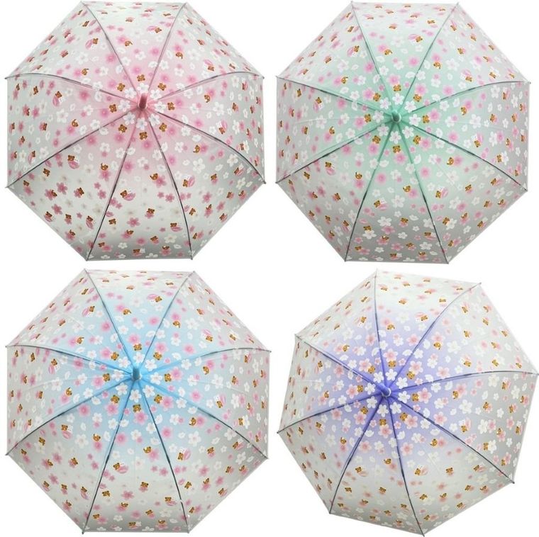 Trifox, parasolka, półprzeźroczysta, kwiatki, 1 szt.