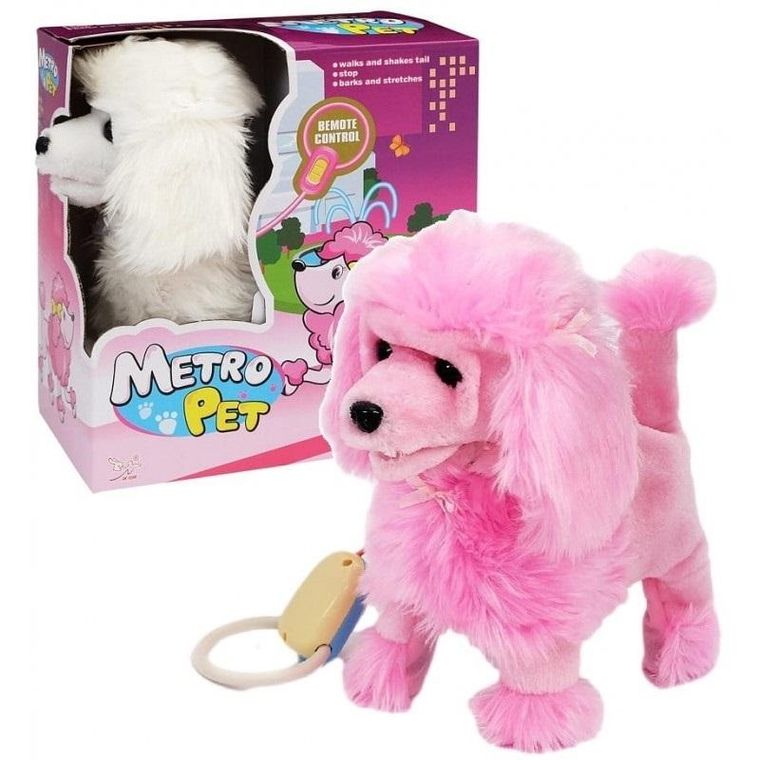 Trifox, pies pudel na smyczy, zabawka interaktywna