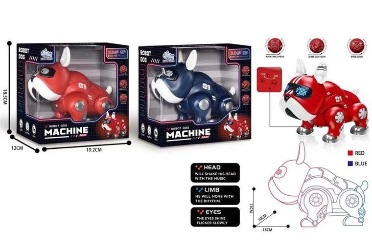 Trifox, pies robot, buldog