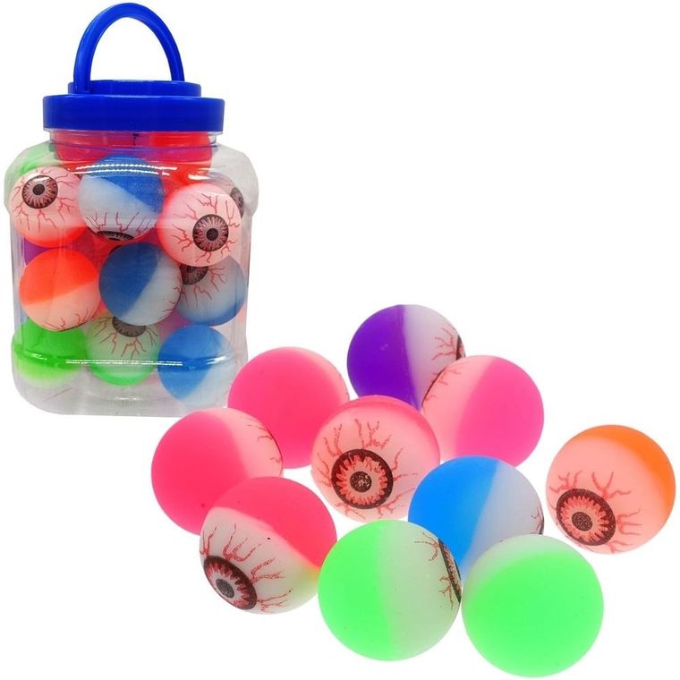 Trifox, piłeczki kauczukowe, oczy, 40 mm, 26 szt.