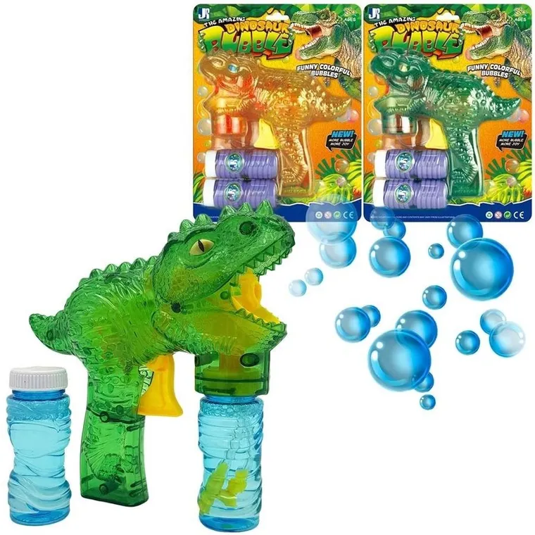 Trifox, pistolet na bańki mydlane, dinozaur