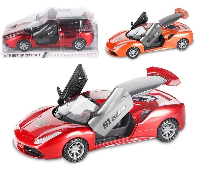 Trifox, pojazd sportowy, czerwony