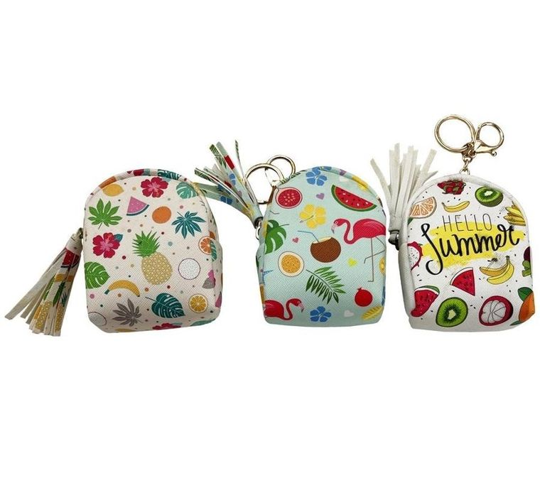 Trifox, portmonetka z zawieszką, flamingi owoce, 1 szt.