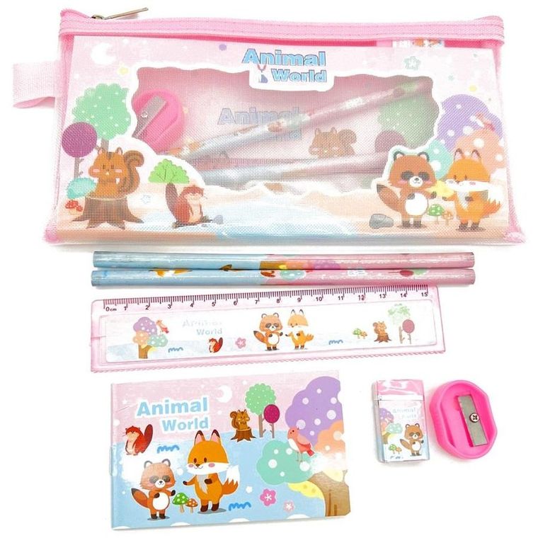 Trifox, przybory szkolne, zwierzęta