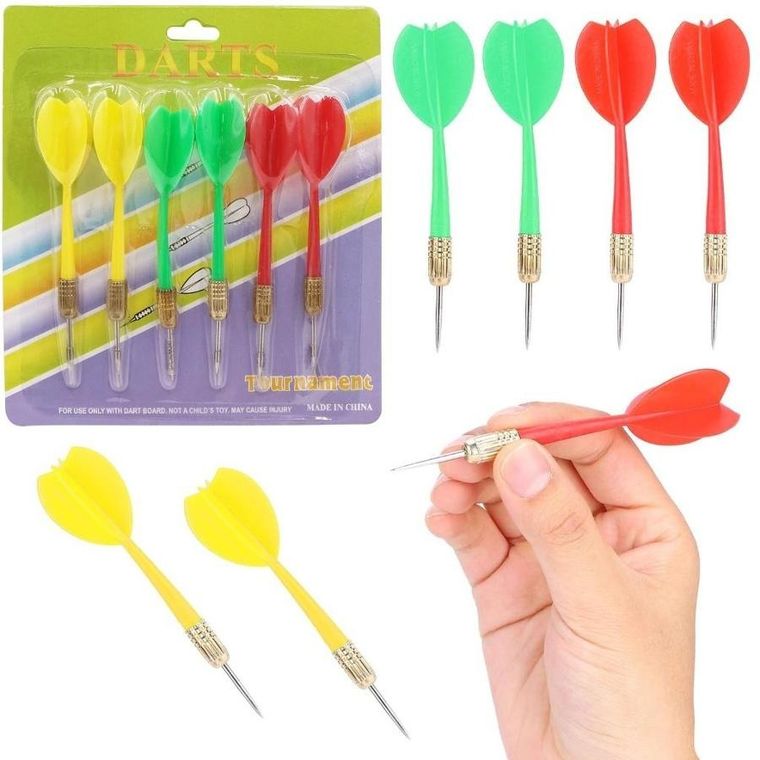 Trifox, rzutki do darta, ostre, 6 szt.