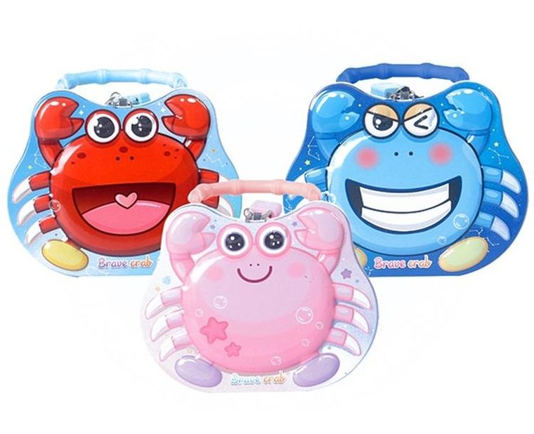 Trifox, skarbonka metalowa, motyw kraba