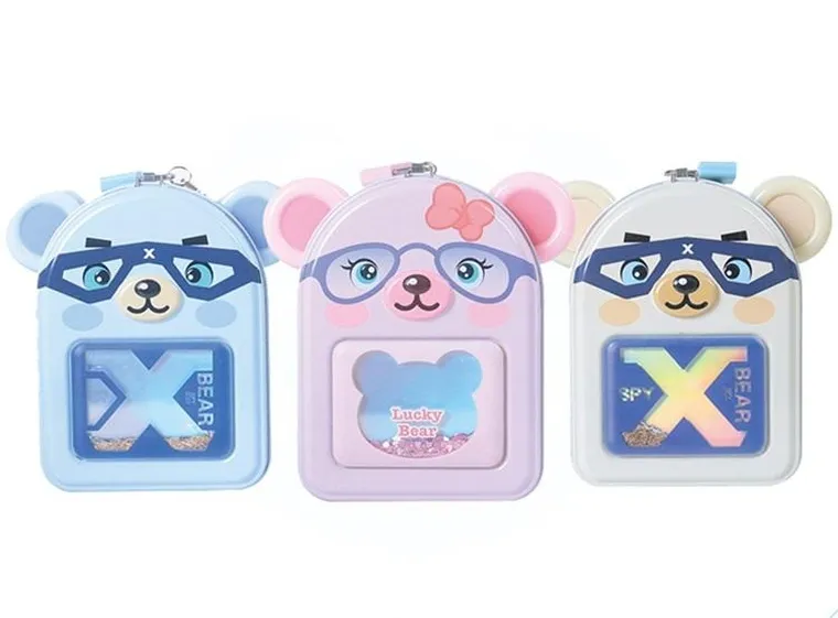 Trifox, skarbonka metalowa, motyw misia