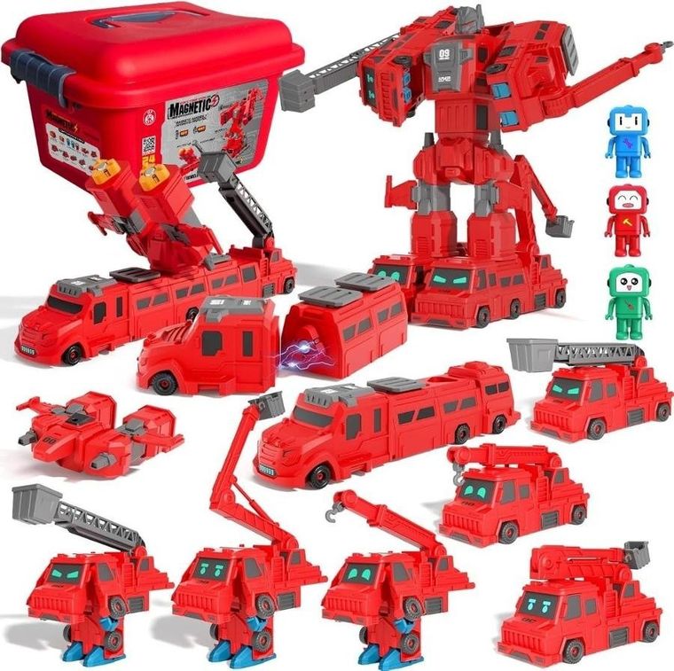 Trifox, strażackie pojazdy magnetyczne, 24 elementy