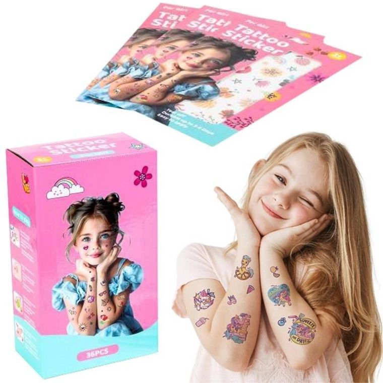 Trifox, tatuaże dla dziewczynek, 60 szt.