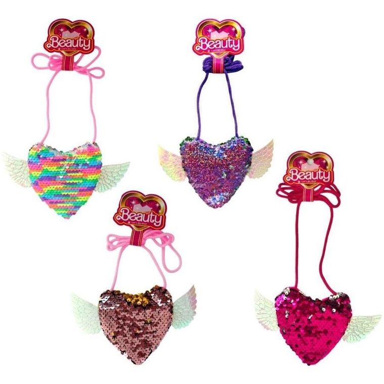 Trifox, torebka cekinowa, serce, 1 szt.