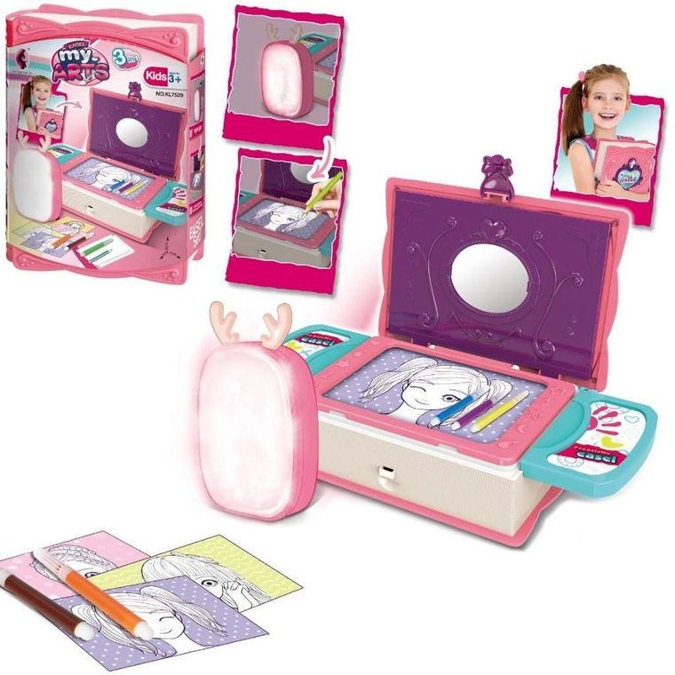 Trifox, zestaw do rysowania z lampka