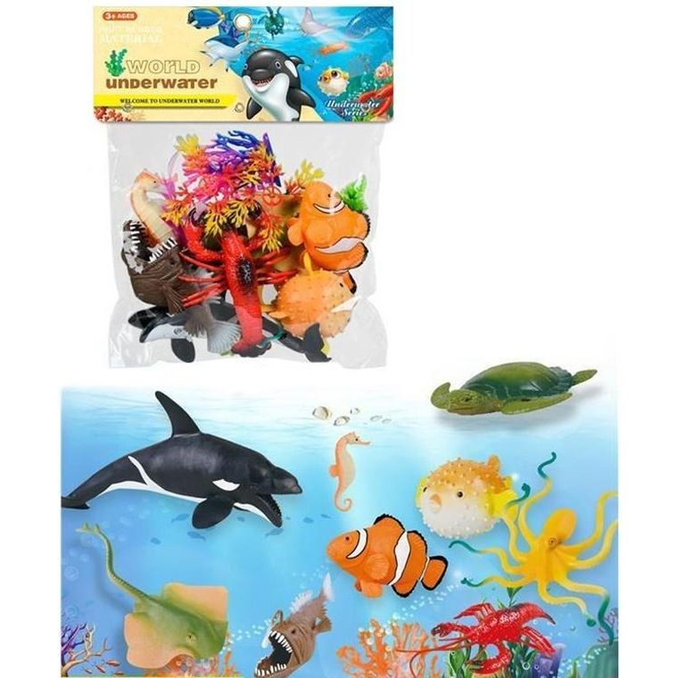 Trifox, zwierzęta morskie, zestaw figurek, 12 elementów