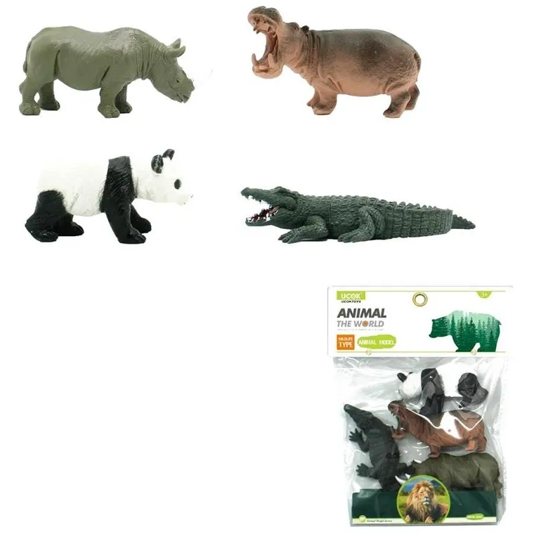 Trifox, zwierzęta zoo, zestaw figurek, 4 szt.