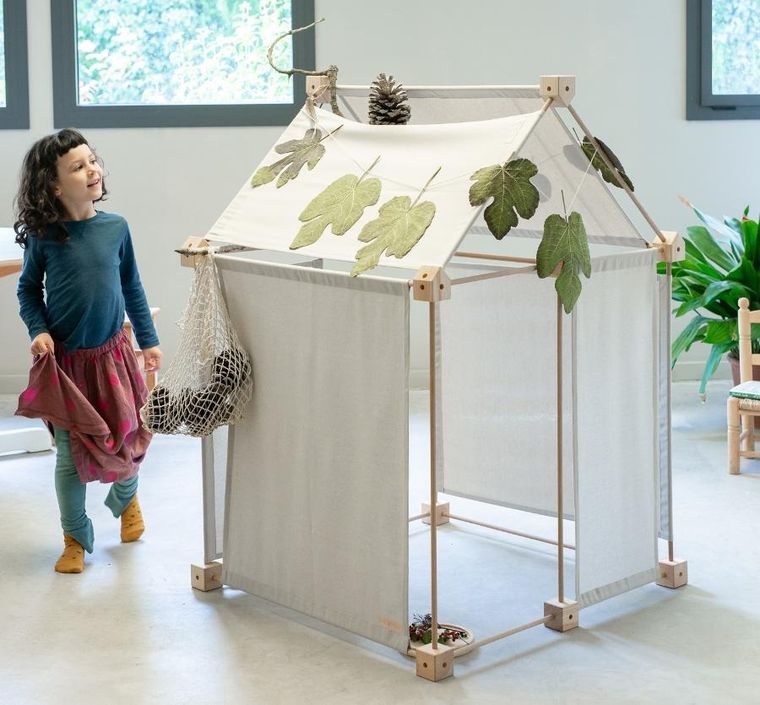 Trigonos, Maxi Trigonos Kernel Kreema, drewniane klocki konstrukcyjnem, 44 elementy