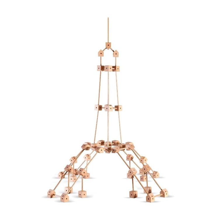 Trigonos, Mini Trigonos XL, drewniane klocki konstrukcyjne, 550 elementów