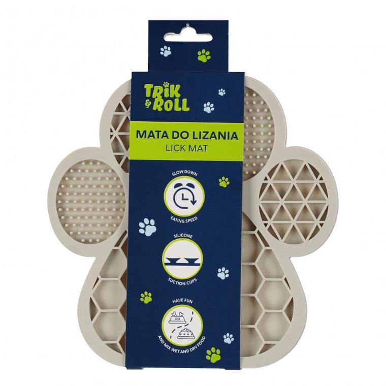 Trik&Roll, mata do lizania dla psa z przyssawkami