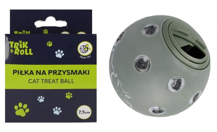 Trik&Roll, piłka dla kota na przysmaki, 7,5 cm