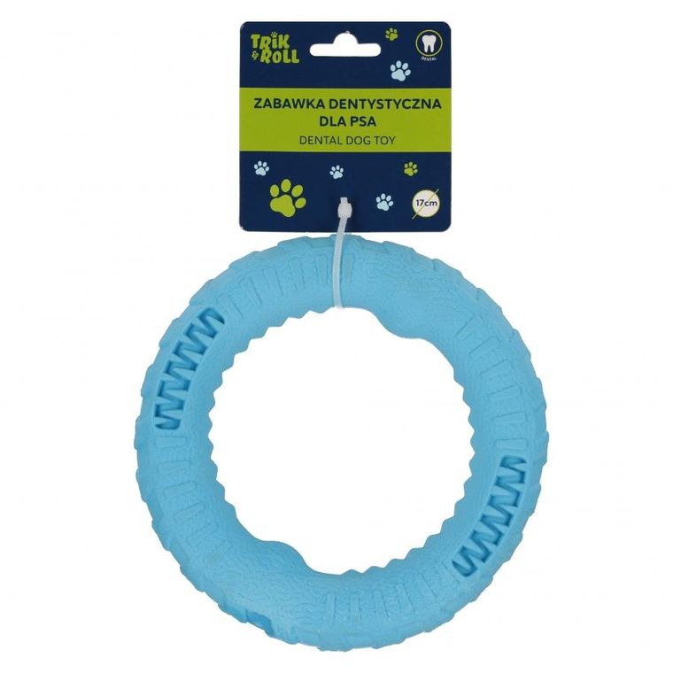 Trik&Roll, zabawka dla psa dentystyczna, niebieska, 17 cm