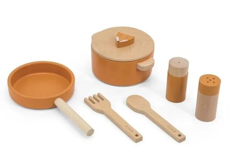 Trixie Baby, Lis, zestaw kuchenny, drewniany