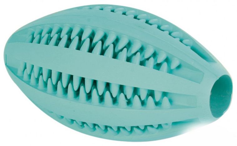 Trixie, Denta Fun, rugby, zabawka interaktywna dla psa, miętowa, 11 cm