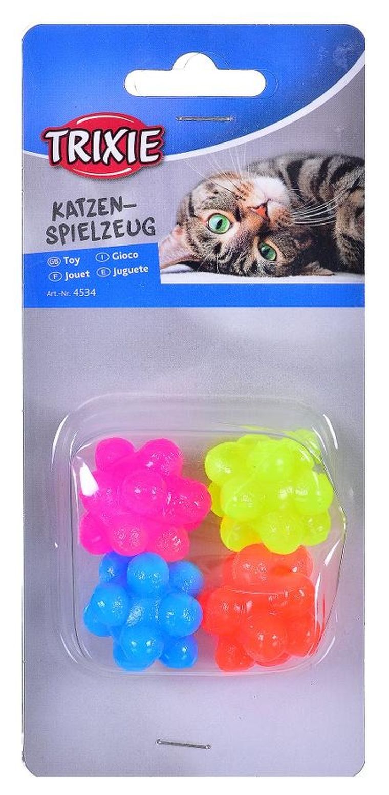 Trixie, piłki z wypustkami, śr. 3,5 cm, 4 szt.