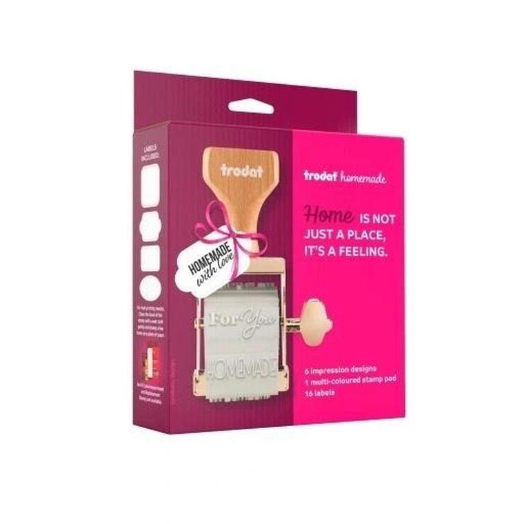 Trodat, stempel do etykietowania, home made