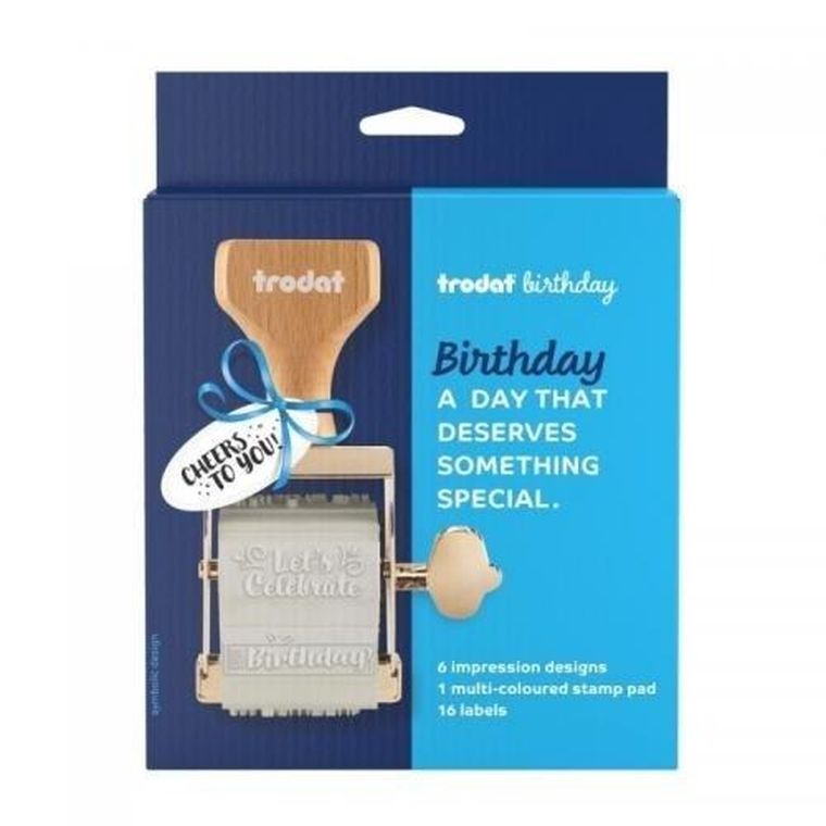 Trodat, stempel z hasłami, birthday