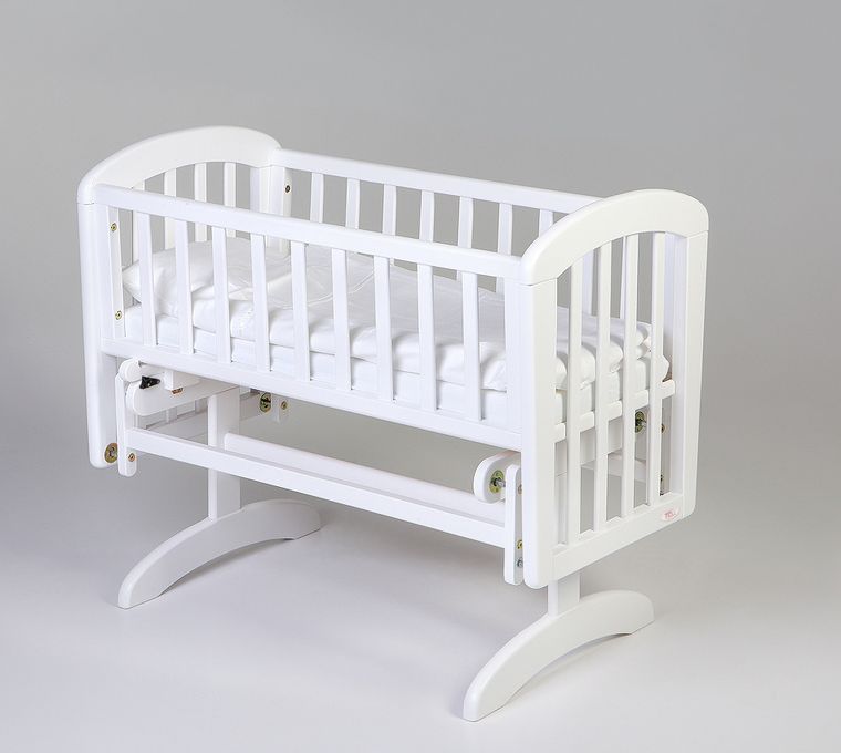 Troll Nursery, Anna Glider Crib, kołyska, biała