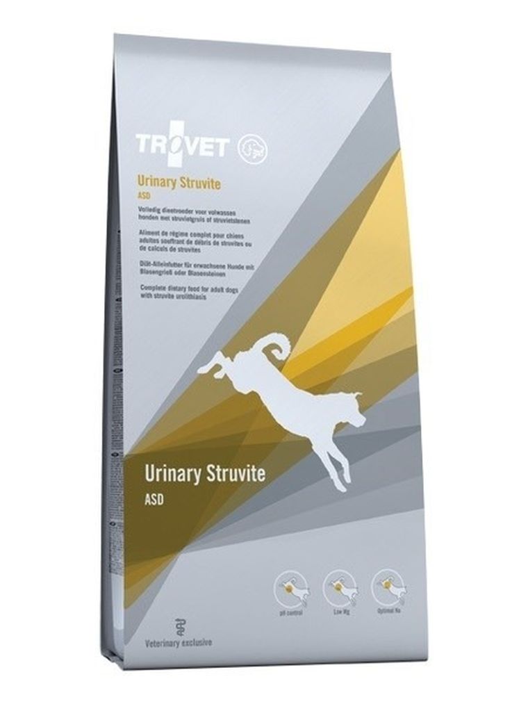 Trovet, Anti-struvite Diet ASD z kurczakiem, sucha karma dla psa, 12,5 kg