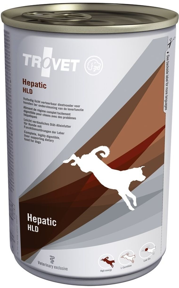 Trovet, Hpatic Dog, karma dla psów z chorą wątrobą i trzustką, 400g