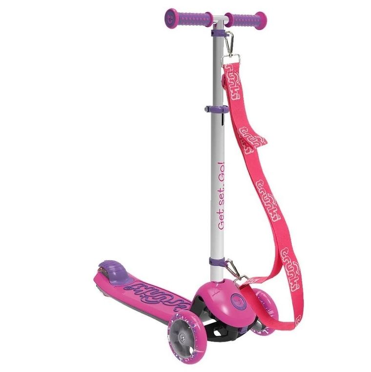 Trunki, składana hulajnoga, różowa, duża