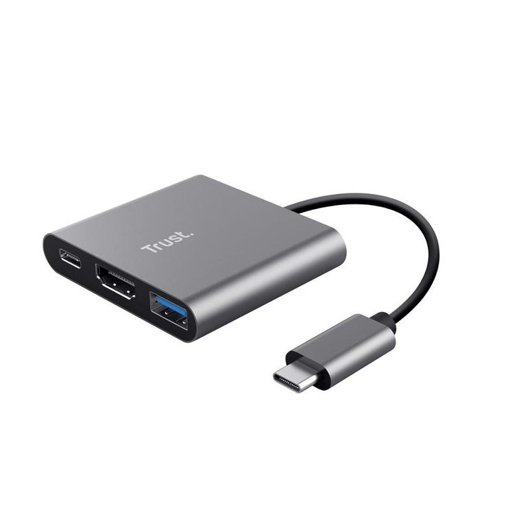 Trust, Dalyx, adapter, USB-C, 3w1