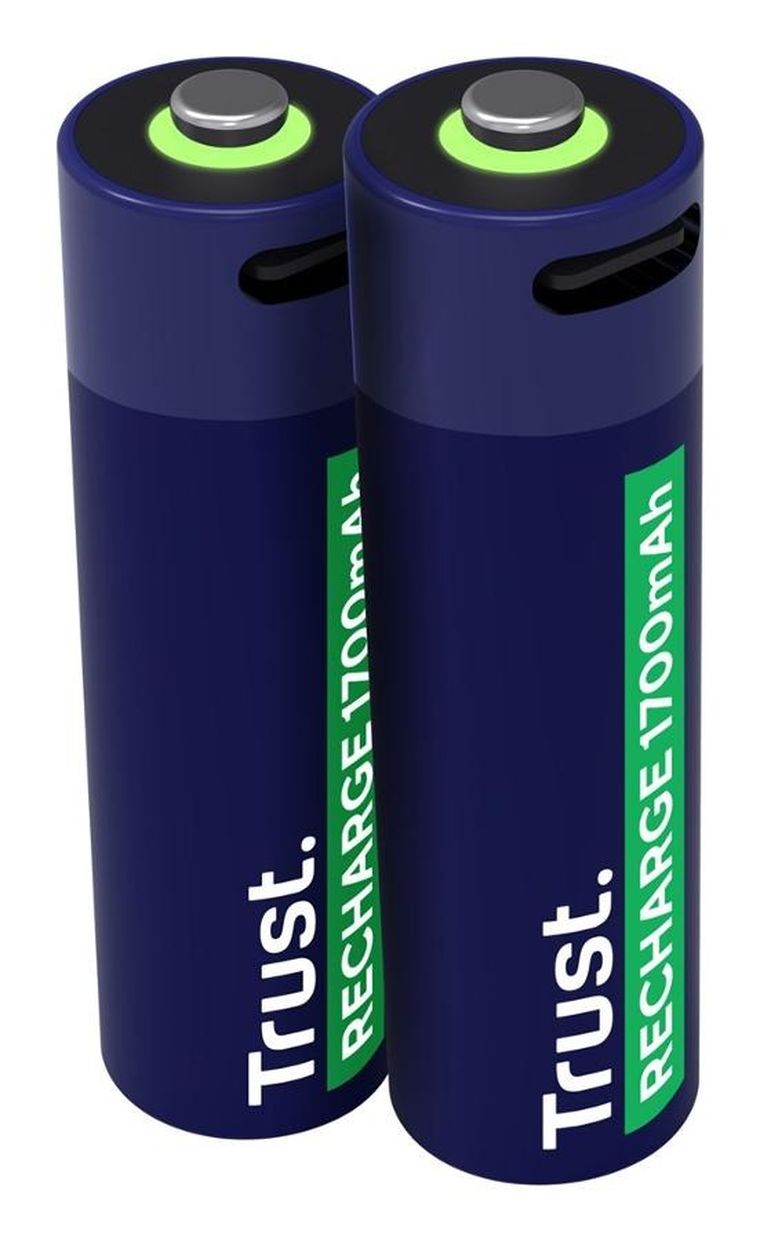 Trust, USB-C Rechargeable Batteries, baterie AA, 2 szt.