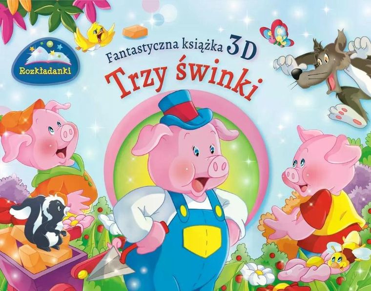 Trzy świnki. Rozkładanki. Fantastyczna książka 3D — Firma Księgarska Jacek Olesiejuk