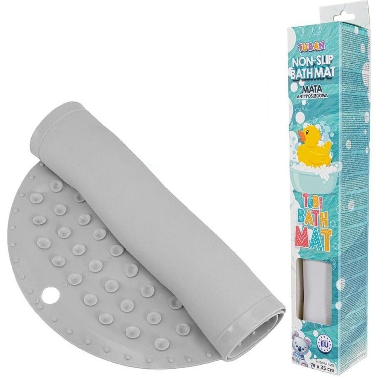 Tuban, mata kąpielowa, antypoślizgowa, szara