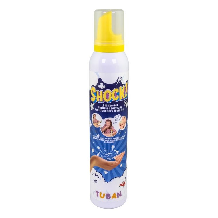 Tuban, Shock!, multisensoryczny pianko-żel, ice, 200 ml
