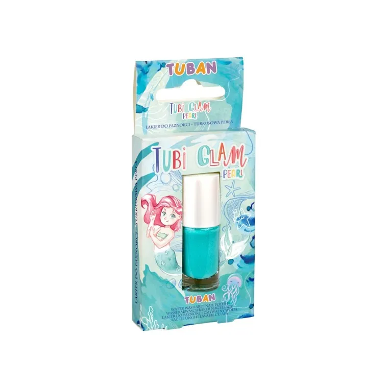 Tuban, Tubi Glam, lakier do paznokci, turkusowy perłowy