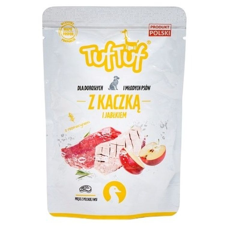 Tuftuf, saszetka, mielonka z kaczką dla psa, 300g