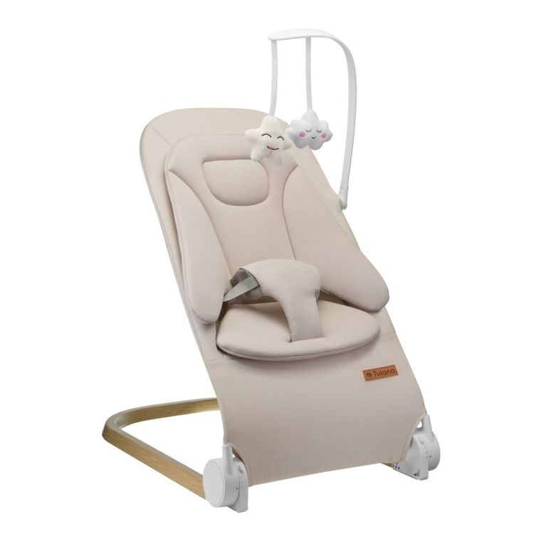 Tulano, Moon 50, leżaczek bujaczek, beżowy