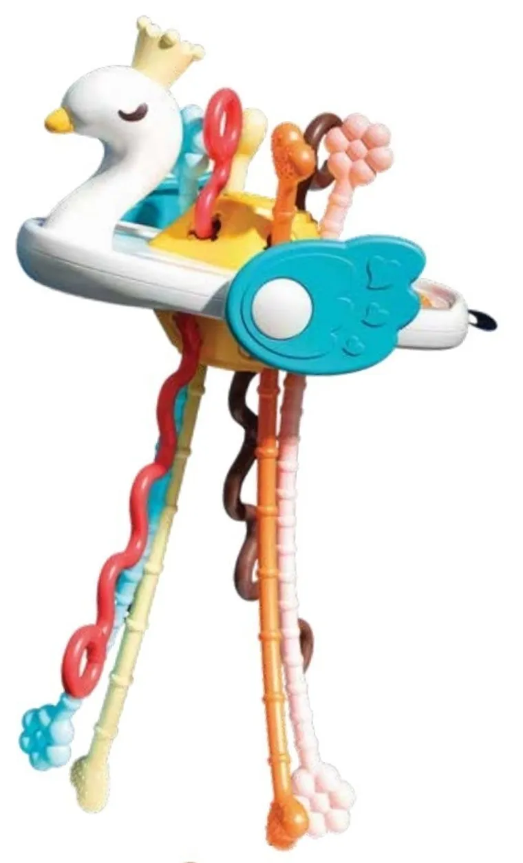 TuliFun, Łabędź, Kolorowe Linki, zabawka sensoryczna