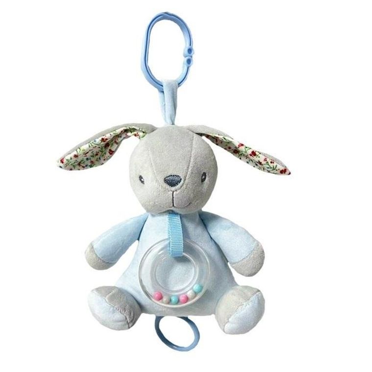 Tulilo, Króliczek, pozytywka, niebieska, 18 cm