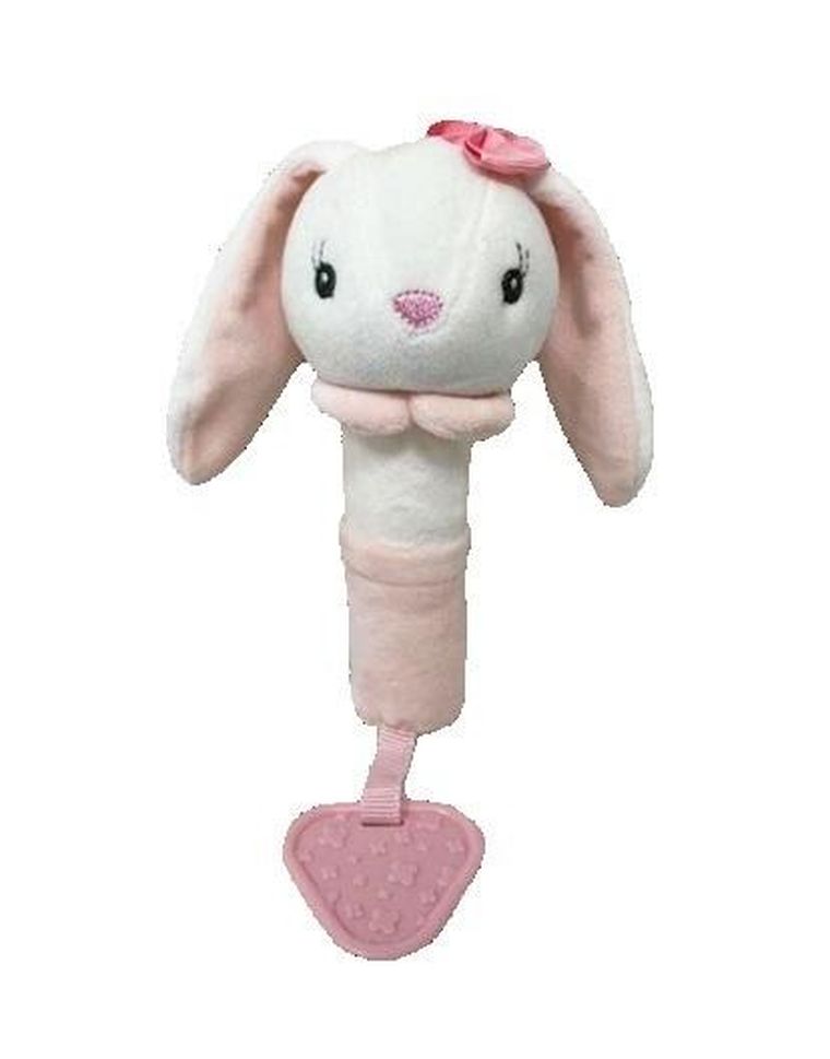 Tulilo, Króliczek z kokardką, maskotka z dźwiękiem, 17 cm