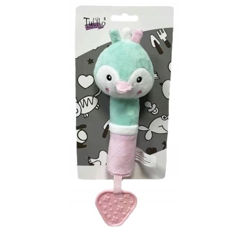 Tulilo, pluszowa maskotka z gryzakiem i piszczałką, 17 cm