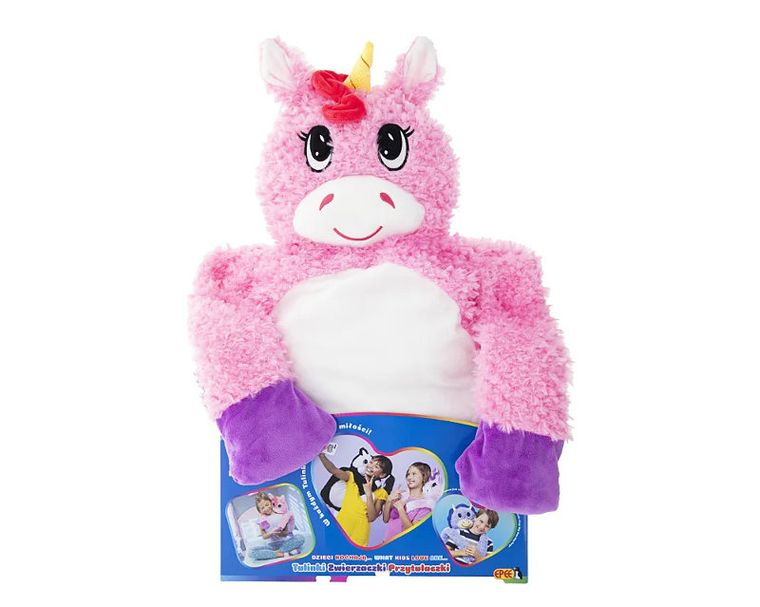 Tulinki, Zwierzaczki-Przytulaczki, duża maskotka, Jednorożec, różowy