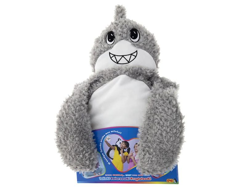 Tulinki, Zwierzaczki-Przytulaczki, duża maskotka, Rekin, szary