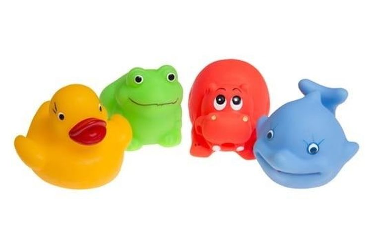 Tullo, kąpielowe zwierzątka, 4 szt.