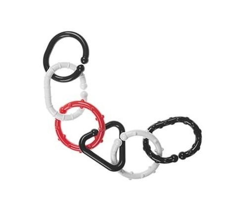 Tullo, ogniwa do łączenia, czarno-białe, 6 szt.