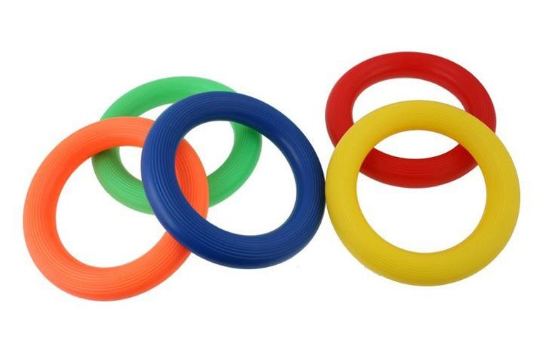 Tullo, ringo kolorowe, gładkie, 17 cm, 1 szt.
