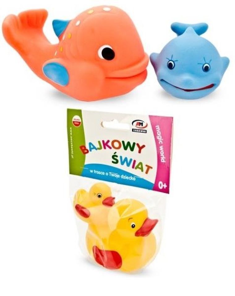 Tullo, rybka/kaczka, zabawka do kąpieli, 1szt.