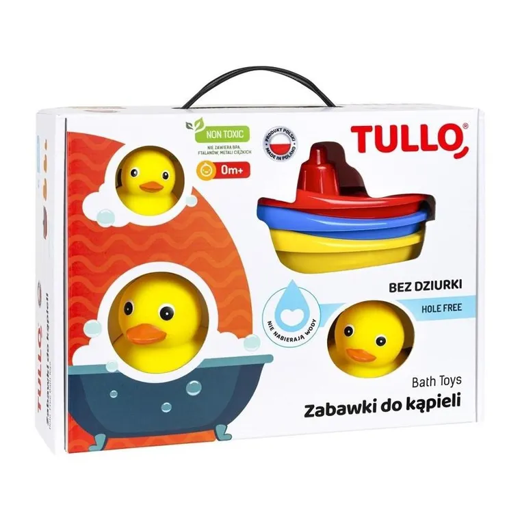 Tullo, zabawki do kąpieli, 6 szt.
